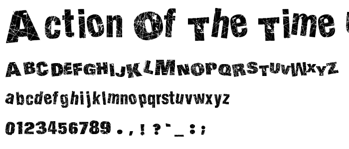 Action of the Time Upper Lower font